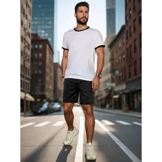 Vyriški tamsiai pilki šortai Beret SX2482