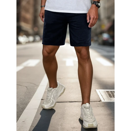 Vyriški tamsiai mėlyni šortai Beret SX2479