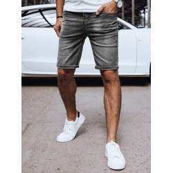 Vyriški tamsiai pilkos spalvos džinsiniai šortai Gun