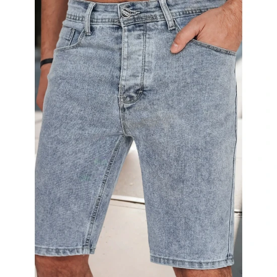 Vyriški šviesiai mėlyni džinsiniai šortai Jack SX2490