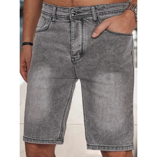 Vyriški pilki džinsiniai šortai Jack SX2491