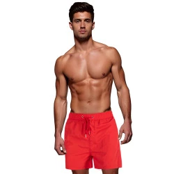 Vyriški raudoni maudimosi šortai Flesy