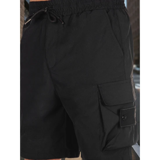 Vyriški juodos spalvos šortai Stone SX2503