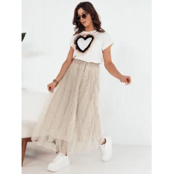 Moteriškas rusvas tulio sijonas Fliss