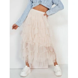 Moteriškas rusvos spalvos tiulio sijonas Milani