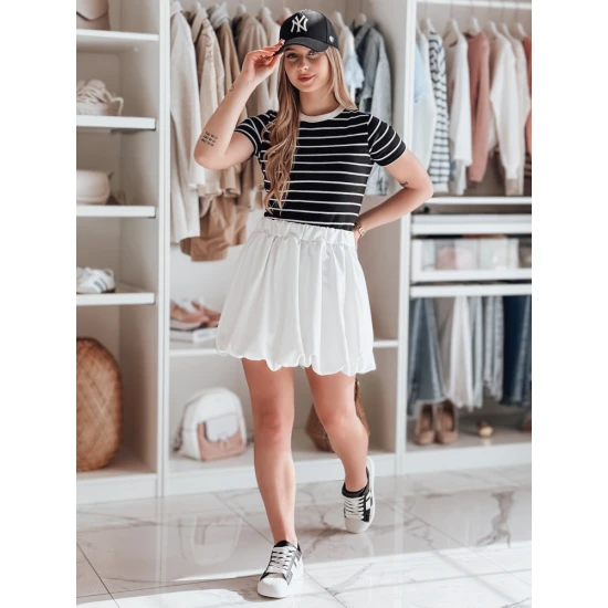 Moteriškas baltas sijonas Puffella CY0501