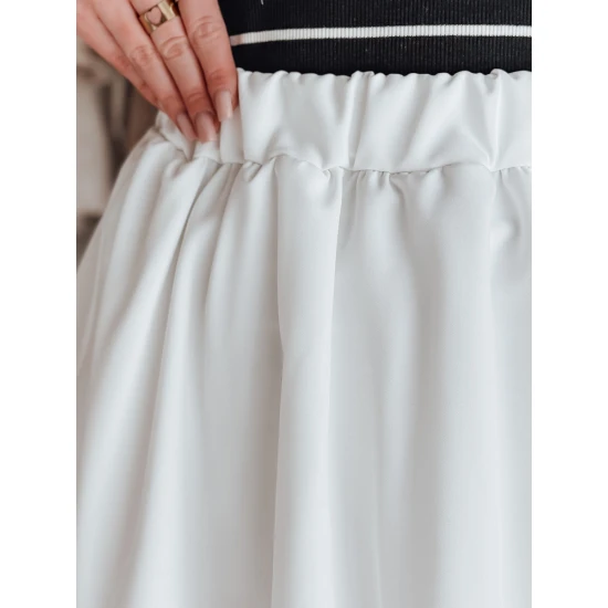 Moteriškas baltas sijonas Puffella CY0501