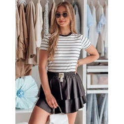 Moteriškas juodas mini sijonas Falbela