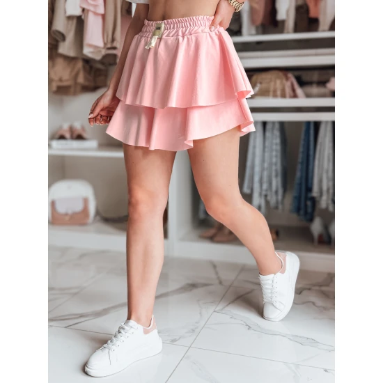 Moteriškas rožinis mini sijonas Falbela CY0492