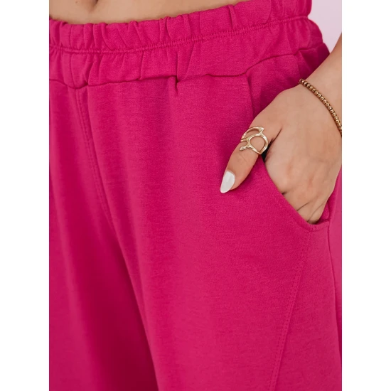 Moteriškos tamsiai rožinės sportinės kelnės STIVEL UY2720