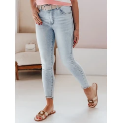 Moteriški šviesiai mėlyni džinsai Danys