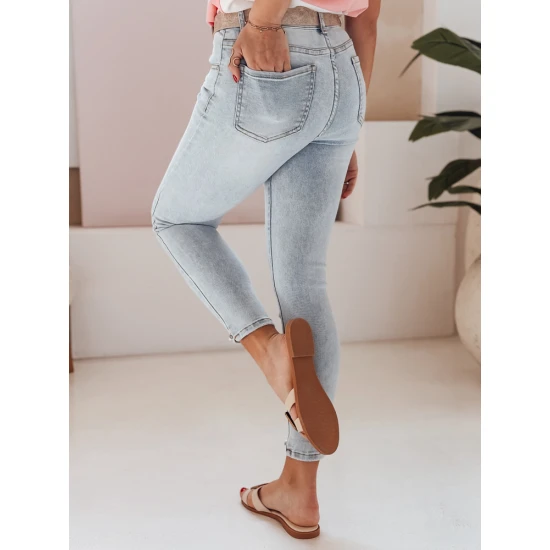 Moteriški šviesiai mėlyni džinsai Danys UY2709