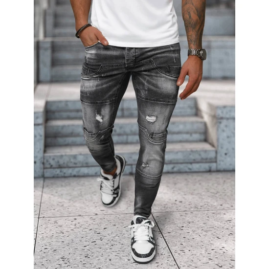 Vyriški juodos spalvos džinsai Apol NB/MP0155N