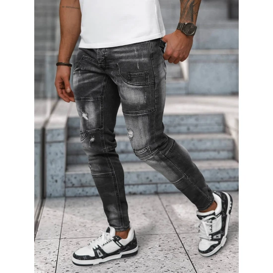 Vyriški juodos spalvos džinsai Apol NB/MP0155N