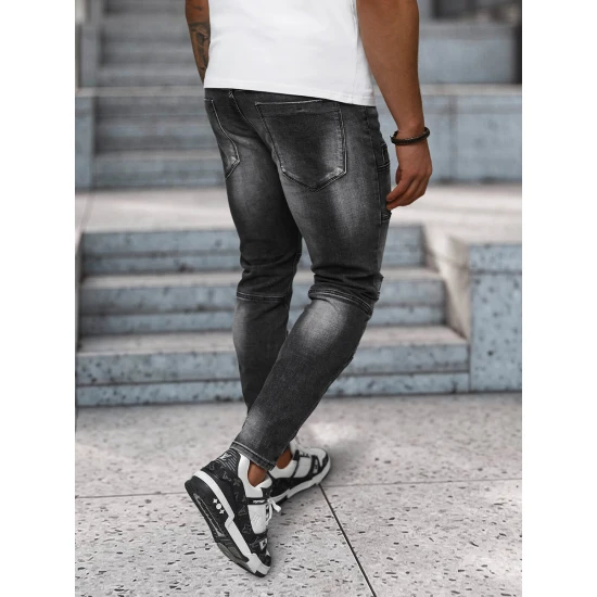 Vyriški juodos spalvos džinsai Apol NB/MP0155N