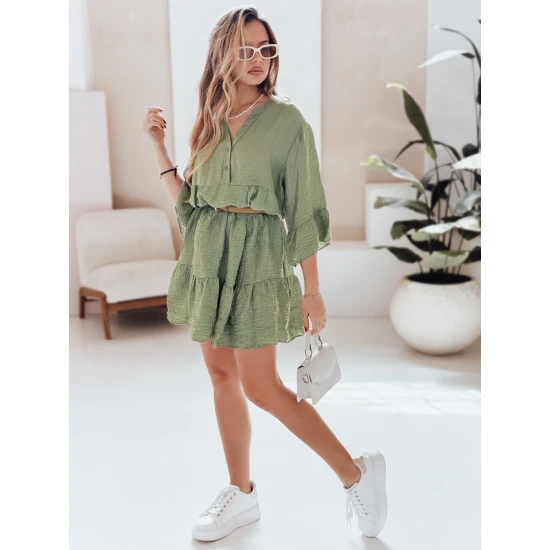 Moteriška žalia vasarinė suknelė Lyvonne EY2616