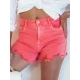 Moteriški rožiniai džinsiainai šortai Sunylook SY0362