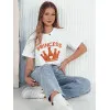 Women's white Princess T-shirt RY2392