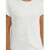 Damski biały T-shirt Cool JS/YJ77841