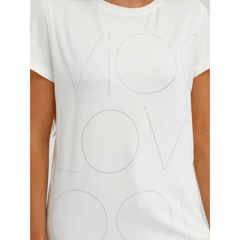 Damski biały T-shirt Cool JS/YJ77841