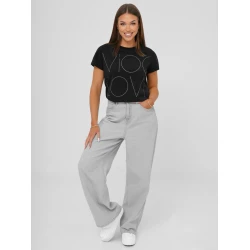 Moteriški juodos spalvos marškinėliai Cool