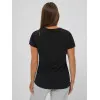 Czarny T-shirt damski Fact JS/YJ77841