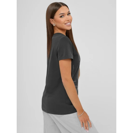 Moteriški tamsiai pilkos spalvos marškinėliai Cool JS/YJ77841