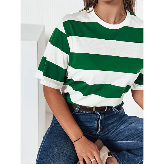 Women's striped green shirt Almin RY2560