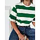 Women's striped green shirt Almin RY2560