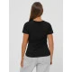 Moteriški juodos spalvos marškinėliai Fact JS/96T690/3