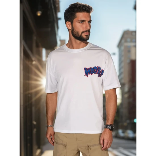 Vyriški balti marškinėliai Woops RX5644