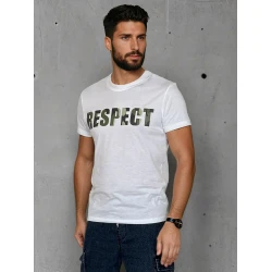 Vyriški balti marškinėliai Respect