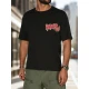 Vyriški juodi marškinėliai Woops RX5645
