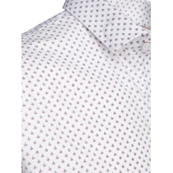 Vyriški baltos spalvos trumpomis rankovėmis marškiniai Toby