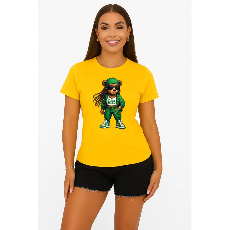 Women's yellow T-shirt Bear PK4023