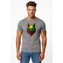 Vyriški pilki marškinėliai Vilkas