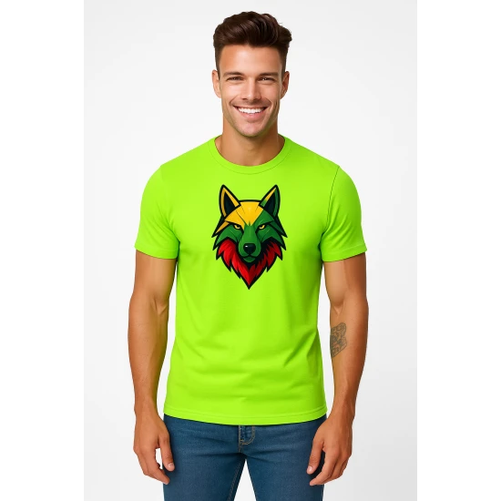 Vyriški žali noeniniai marškinėliai Vilkas PK4021