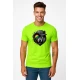 Vyriški žali neoniniai marškinėliai Vilkas pilkas