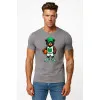 Men's grey T-shirt Coon without jumper PK4020