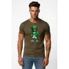 Men's khaki shirt Bear with ball jumper PK4019