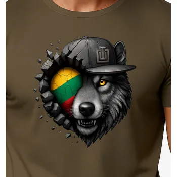 Men's khaki shirt Wolf grey