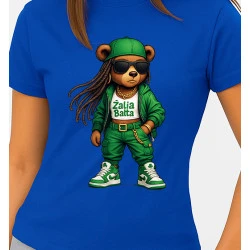 Moteriški mėlyni marškinėliai Meškutė