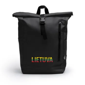 Чёрный рюкзак «Триcolour Lithuania»