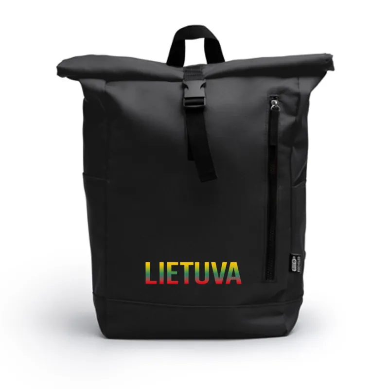 Juoda kuprinė Trispalvė Lietuva PK4047