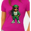 Women's pink T-shirt Bear PK4023