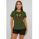 Moteriški chaki marškinėliai Drugelis PK4025