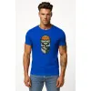Men's blue shirt Skull and Ball PK4022