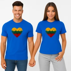 Mėlynų marškinėlių komplektas Širdis