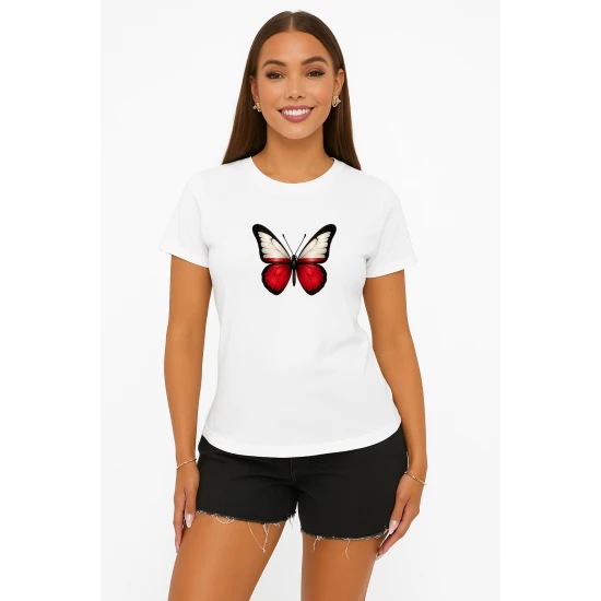 Moteriški balri marškinėliai Lenkija drugelis PK4044