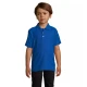 Vaikiški ryškiai mėlynos spalvos polo marškinėliai Enjoy